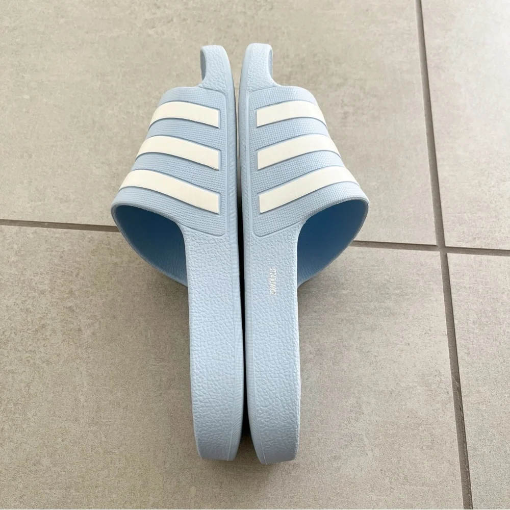 Adidas Adilette Aqua Powder Blue Slides Size 7 - Picture 7 of 9
